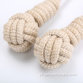 Brinquedo de cão de corda de corda de algodão de alta qualidade